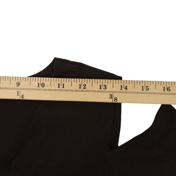 Chicos Covered Placket Button Front Shirt Women Size 2 US L/12 Brown Long Sleeve - Picture 4 of 15